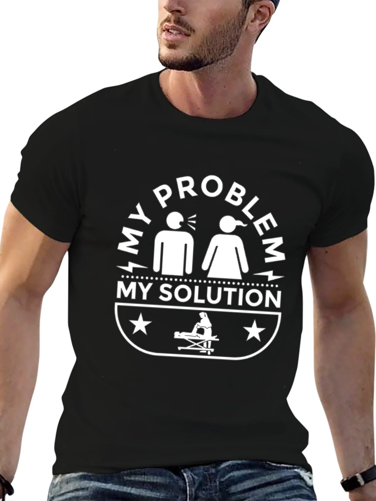 My Problem My Solution Black T-Shirt product image 6