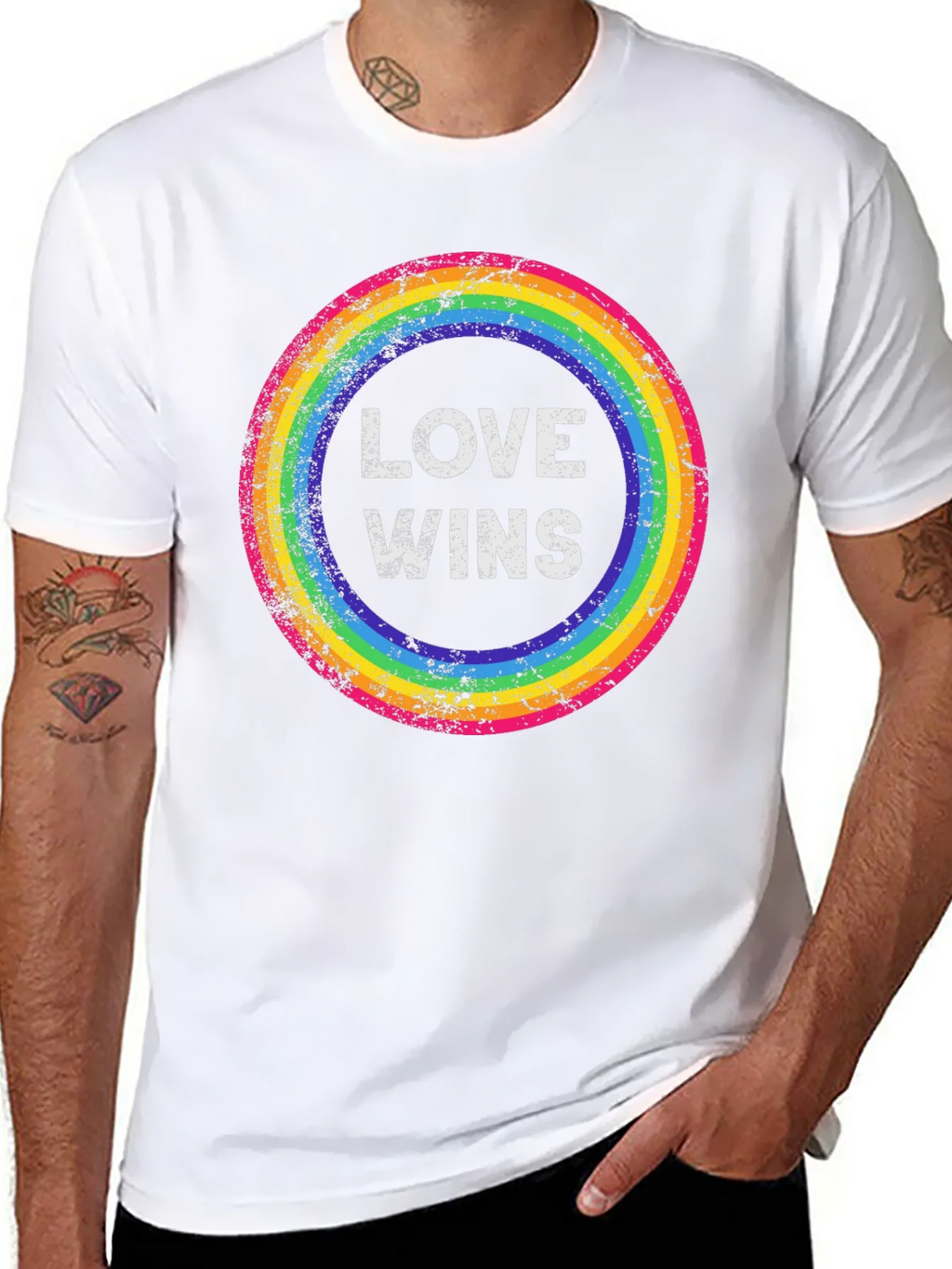 Love Wins Rainbow Pride T-Shirt product image 7