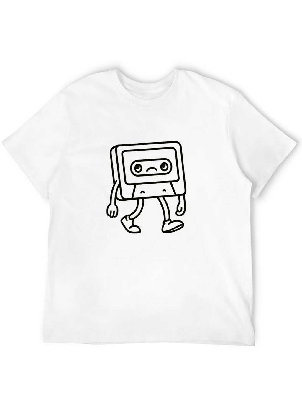 Sad Cassette Tape Walking T-Shirt product image 5
