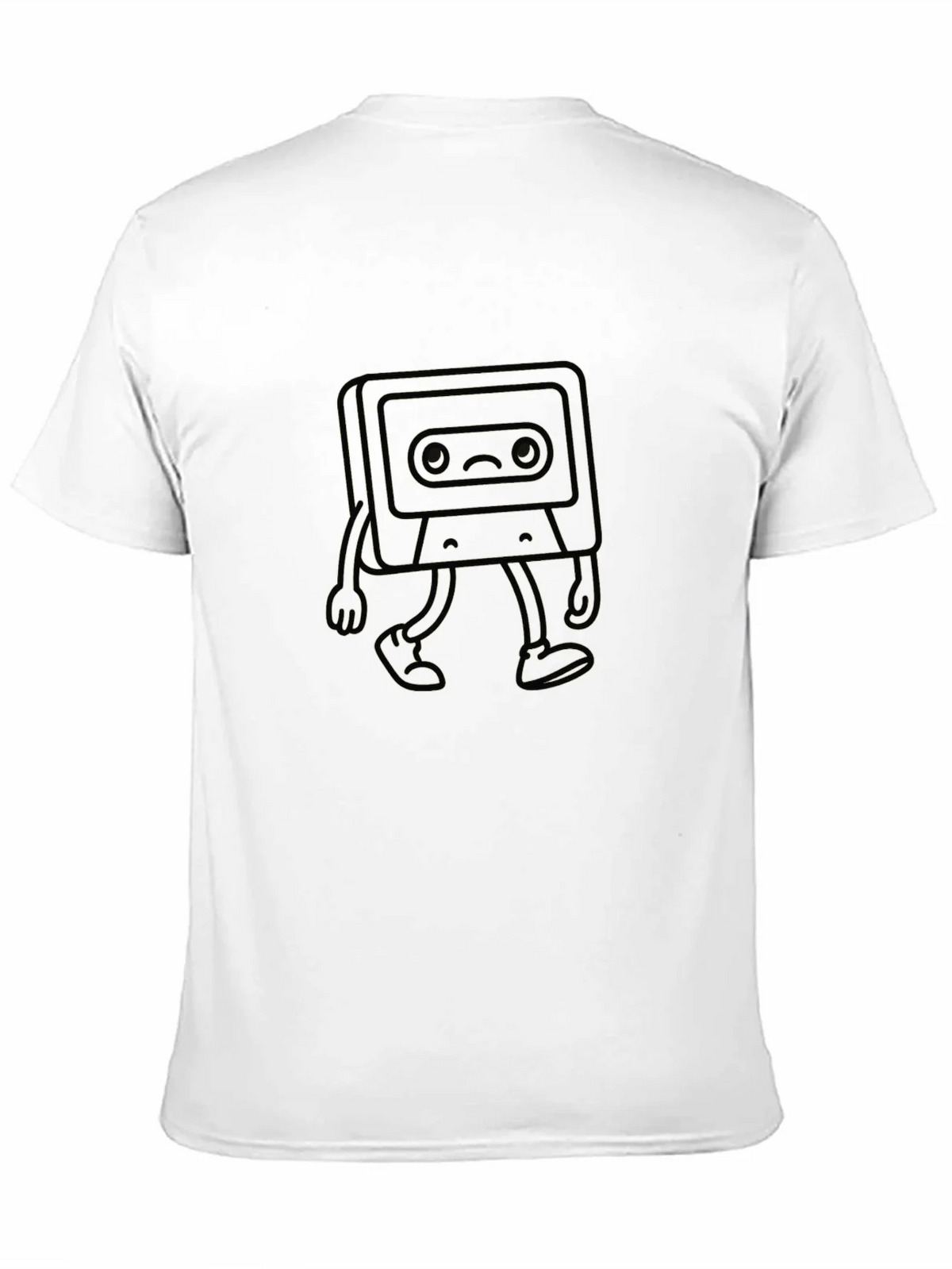 Sad Cassette Tape Walking T-Shirt product image 4