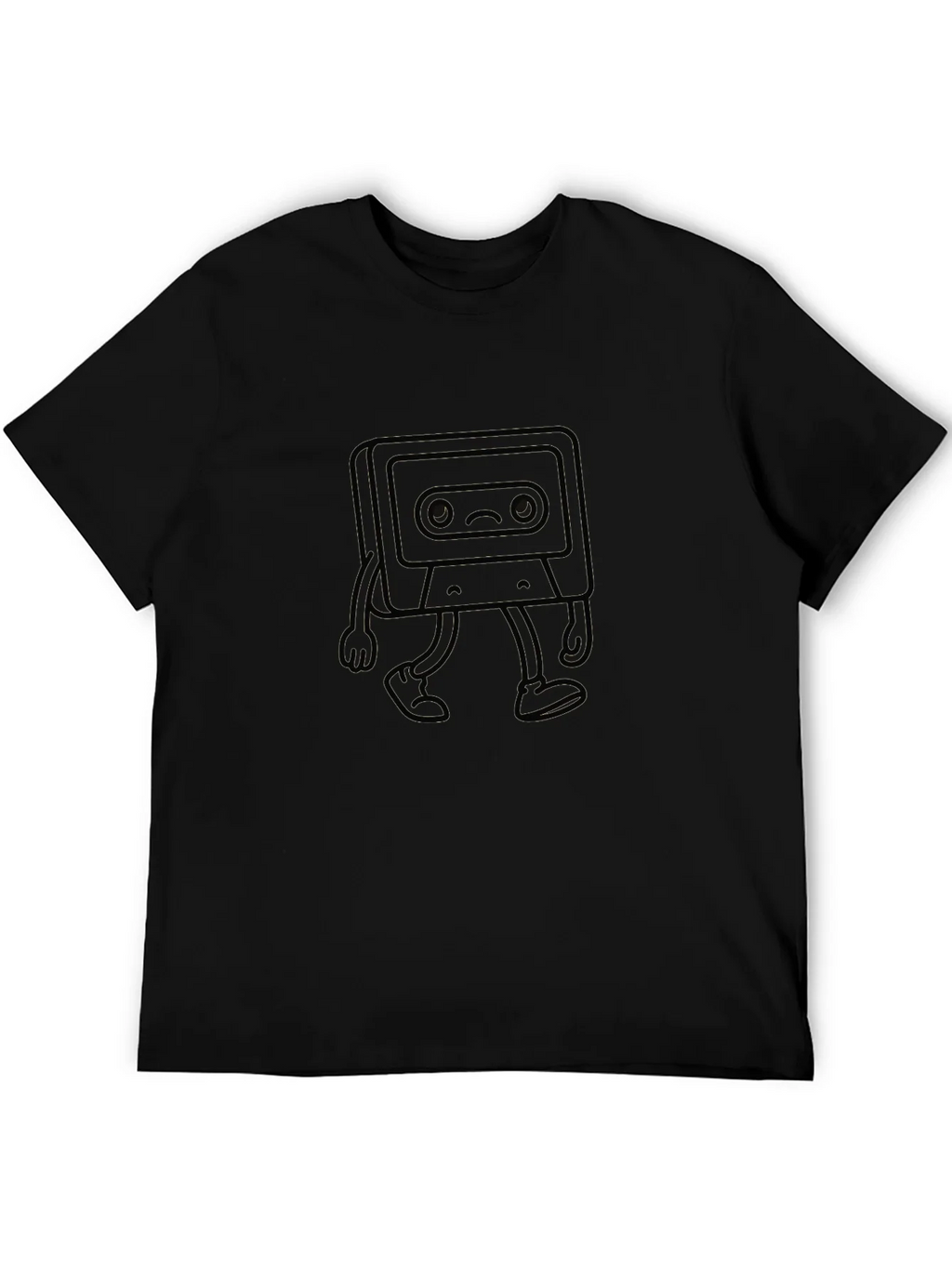 Sad Cassette Tape Walking T-Shirt product image 2