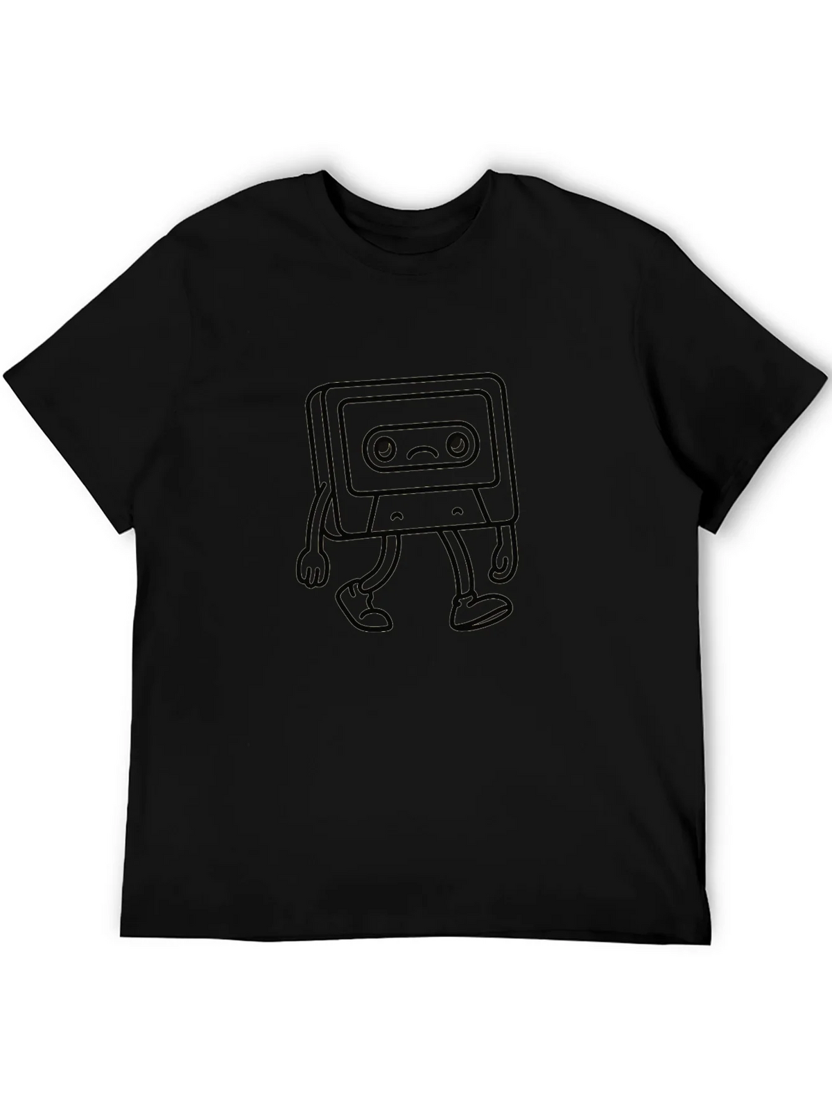 Sad Cassette Tape Walking T-Shirt product image 2