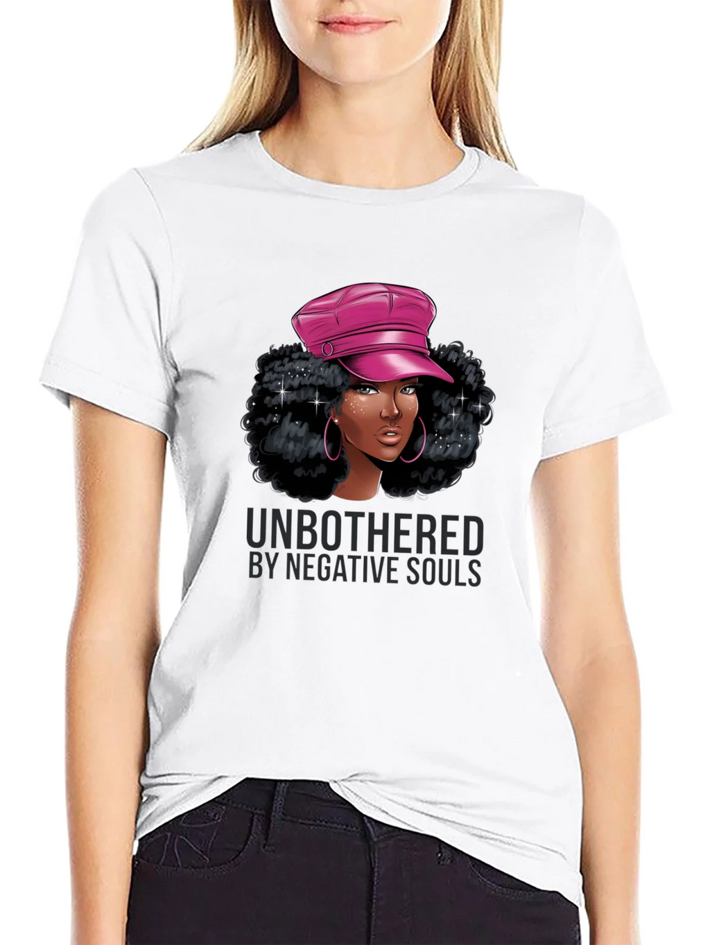 Unbothered Graphic Tee - Stylish Black T-Shirt