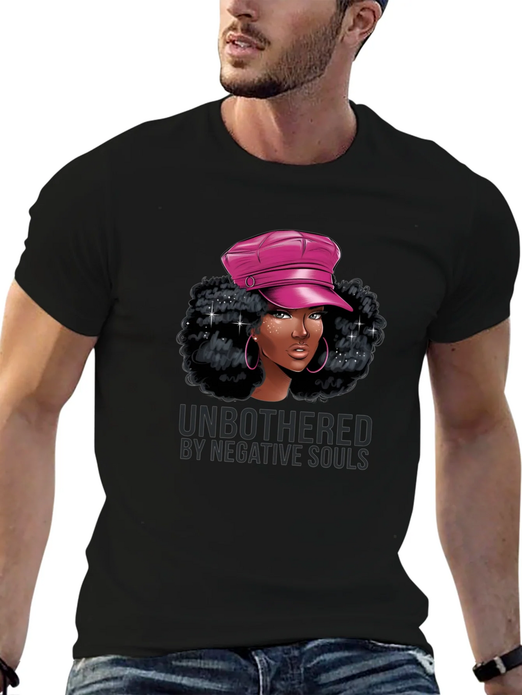 Unbothered Graphic Tee - Stylish Black T-Shirt