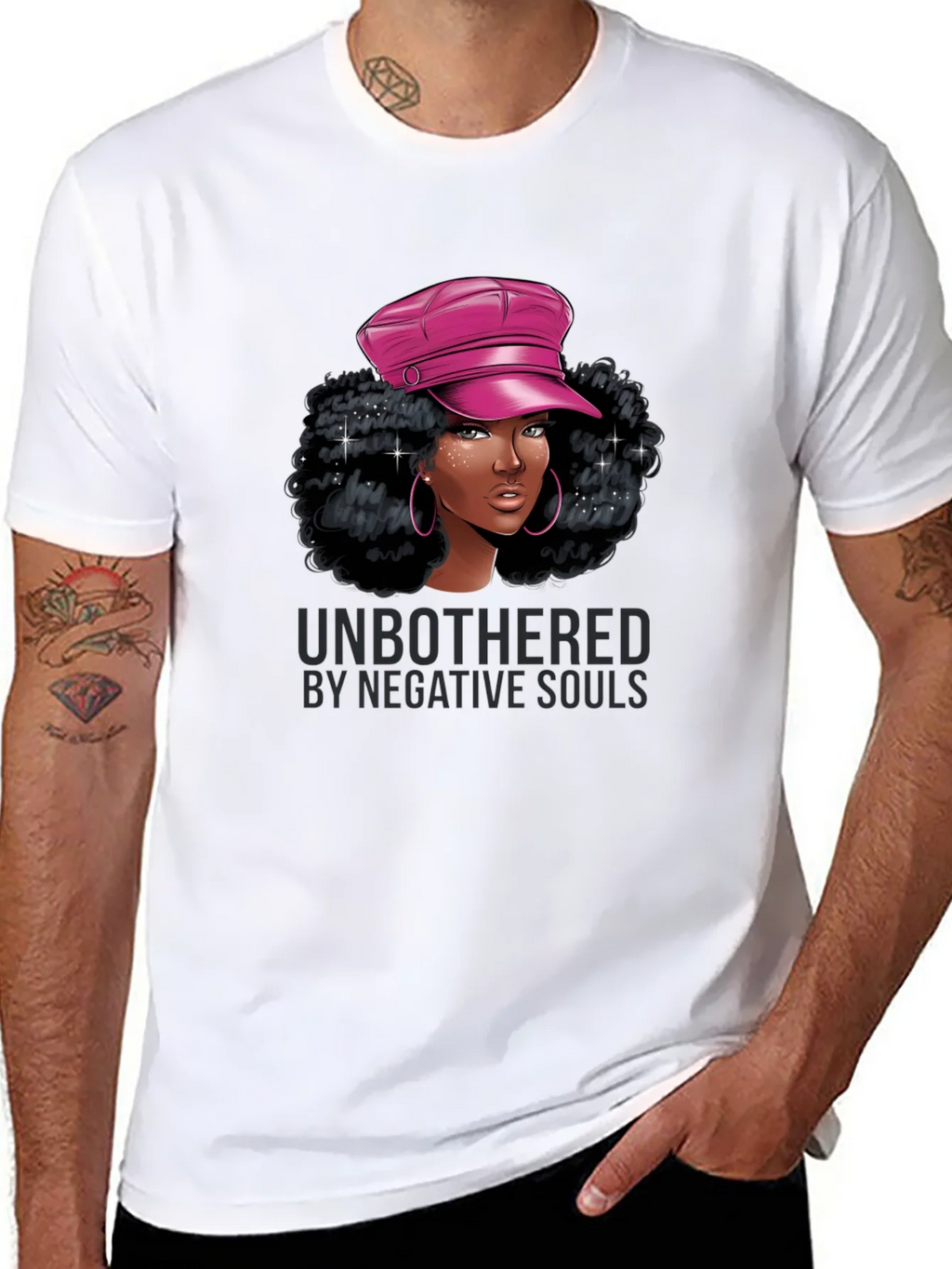 Unbothered Graphic Tee - Stylish Black T-Shirt