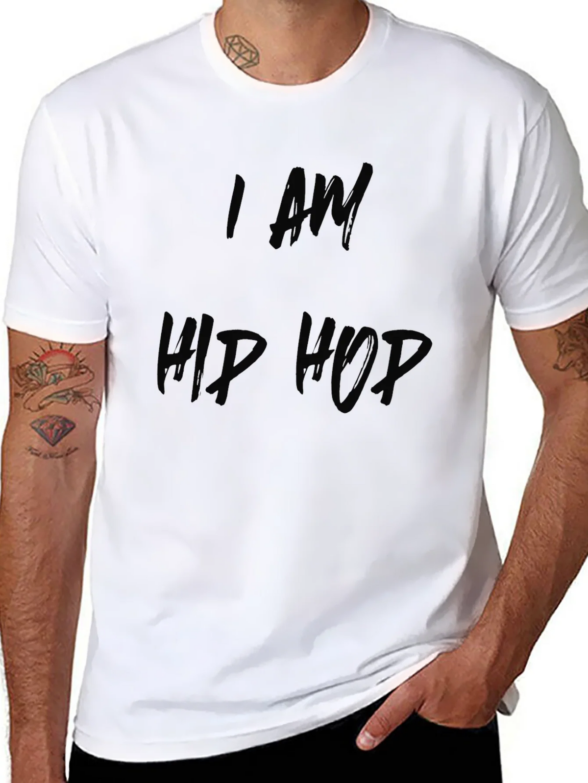 I am Hip Hop Black T-Shirt product image 7