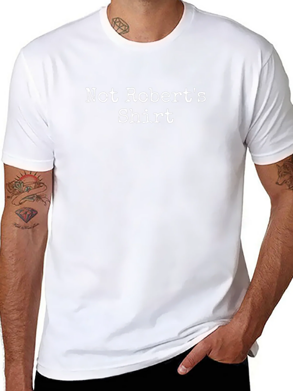 Humorous Not Roberts Shirt Black T-Shirt product image 6