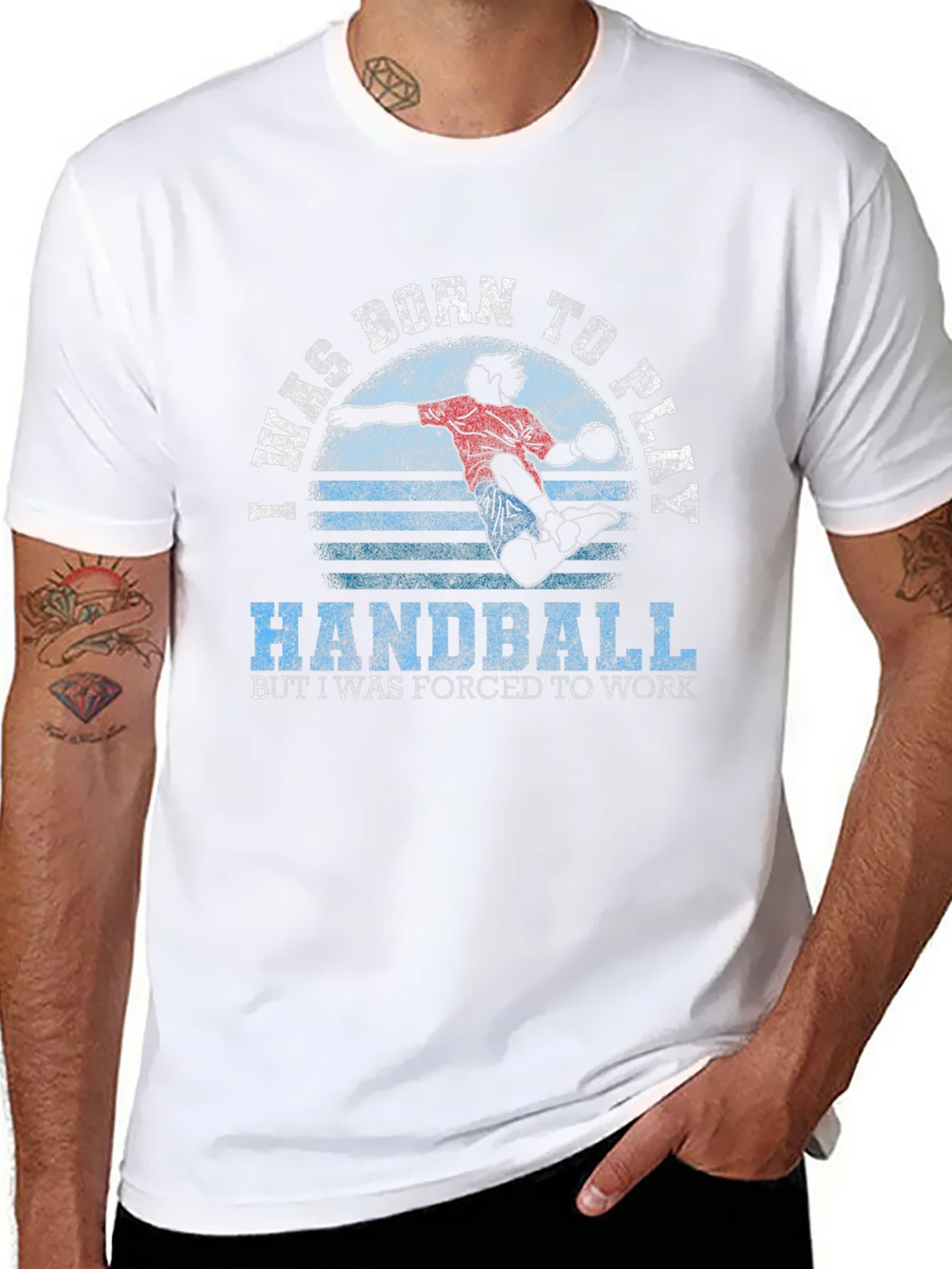 Born to Play Handball T-Shirt product image 7