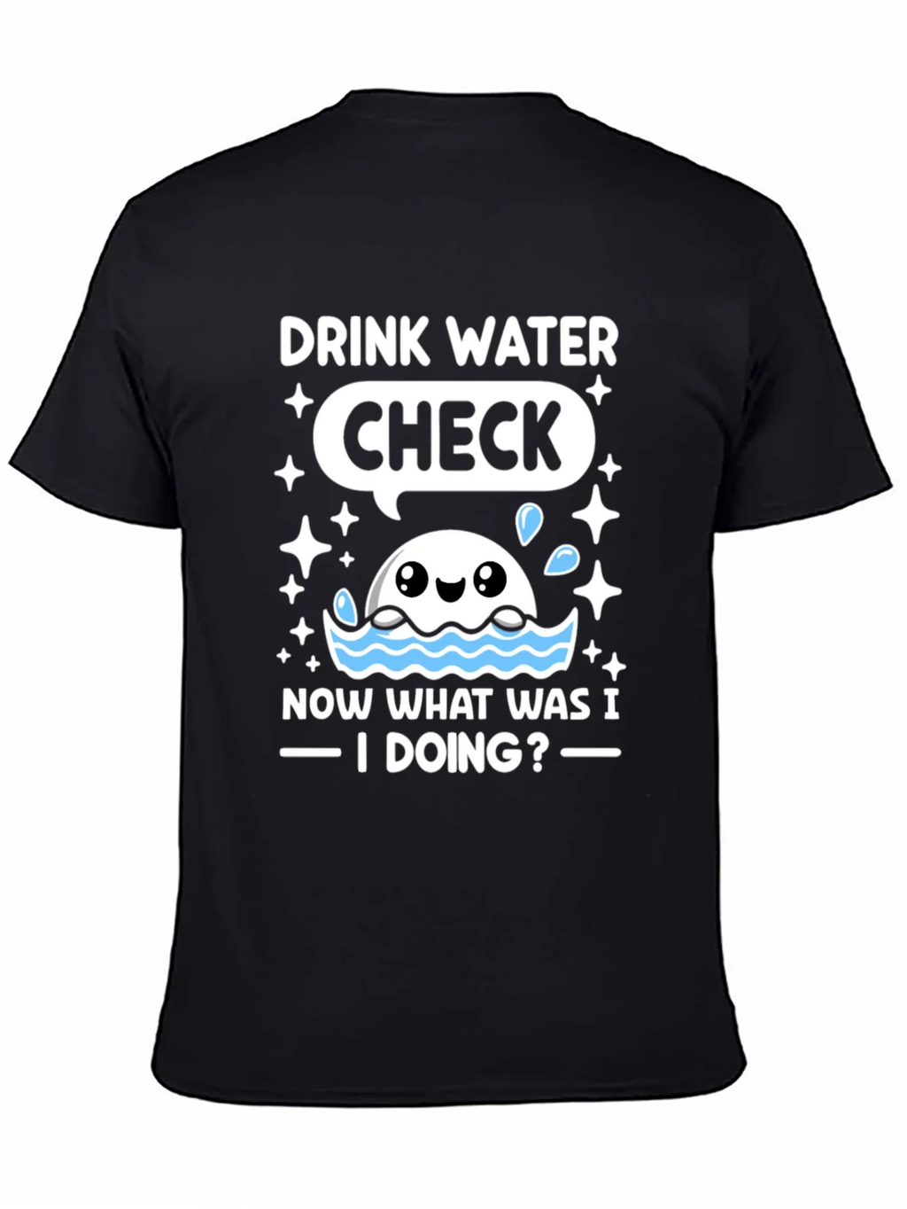 Drink Water Check T-Shirt product image 4