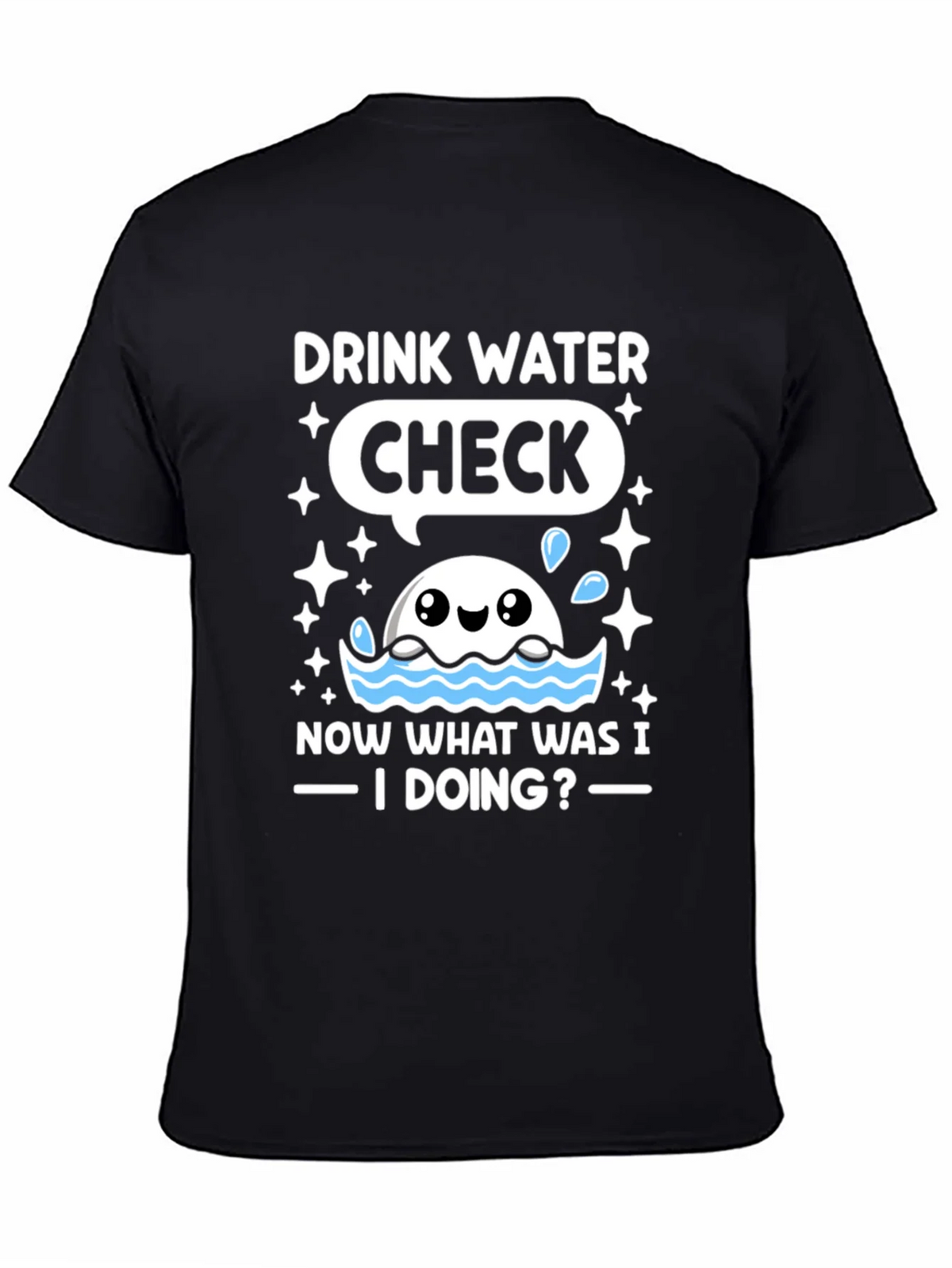 Drink Water Check T-Shirt product image 4