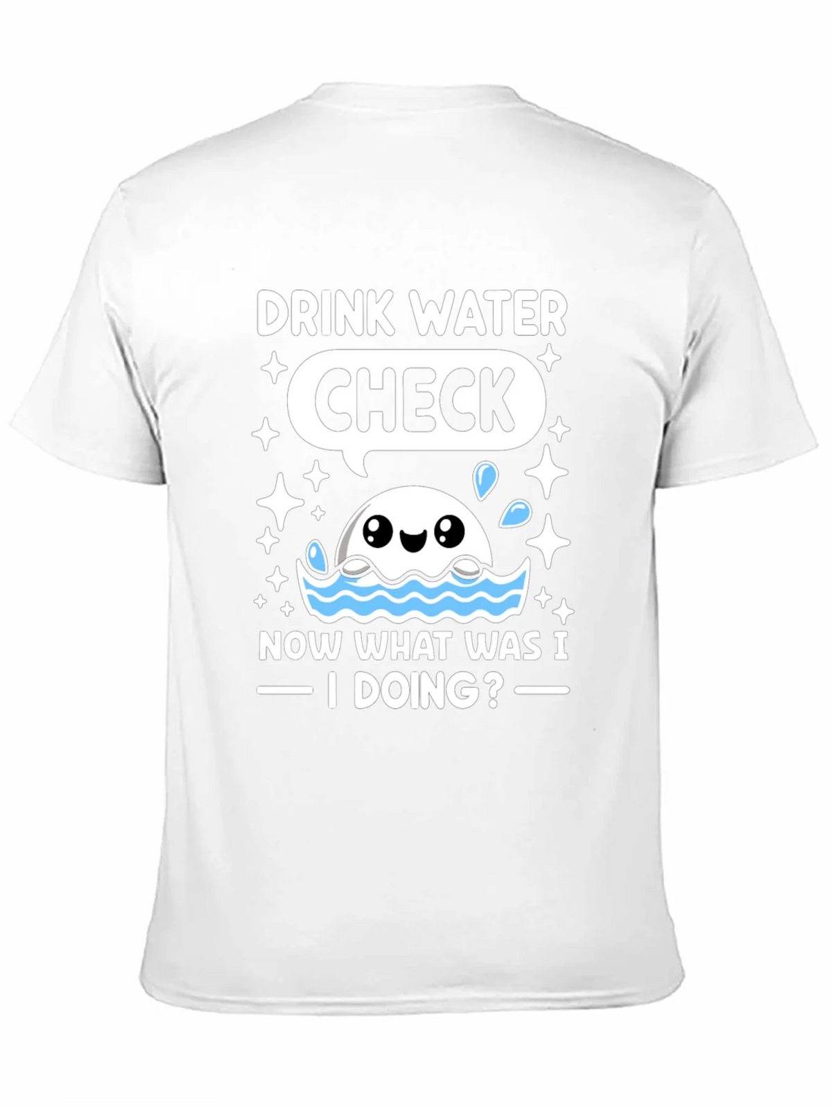 Drink Water Check T-Shirt product image 10