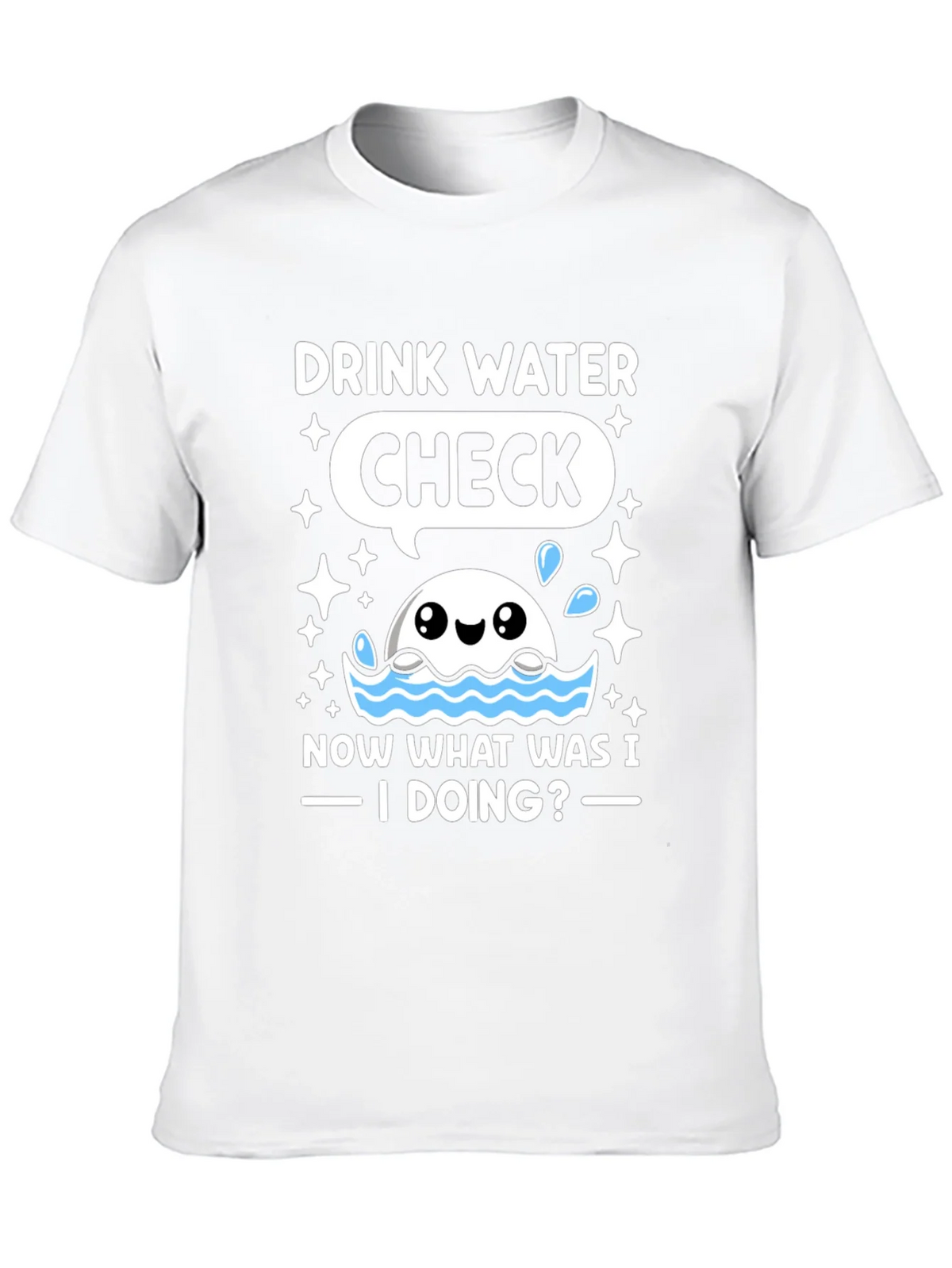 Drink Water Check T-Shirt product image 9