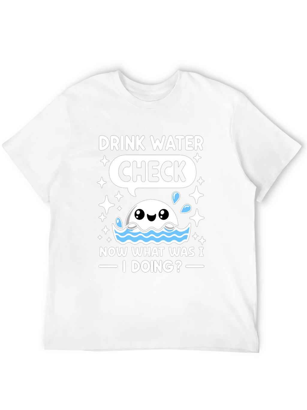 Drink Water Check T-Shirt product image 11
