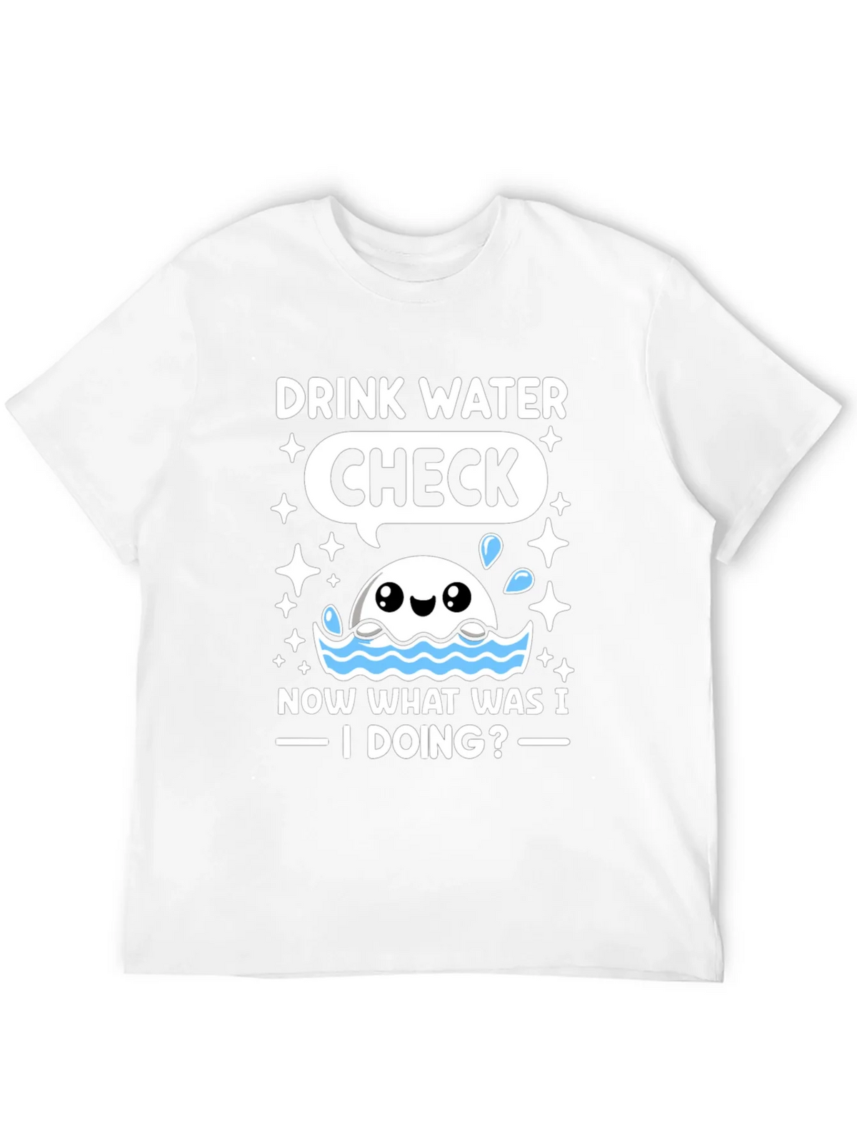 Drink Water Check T-Shirt product image 11