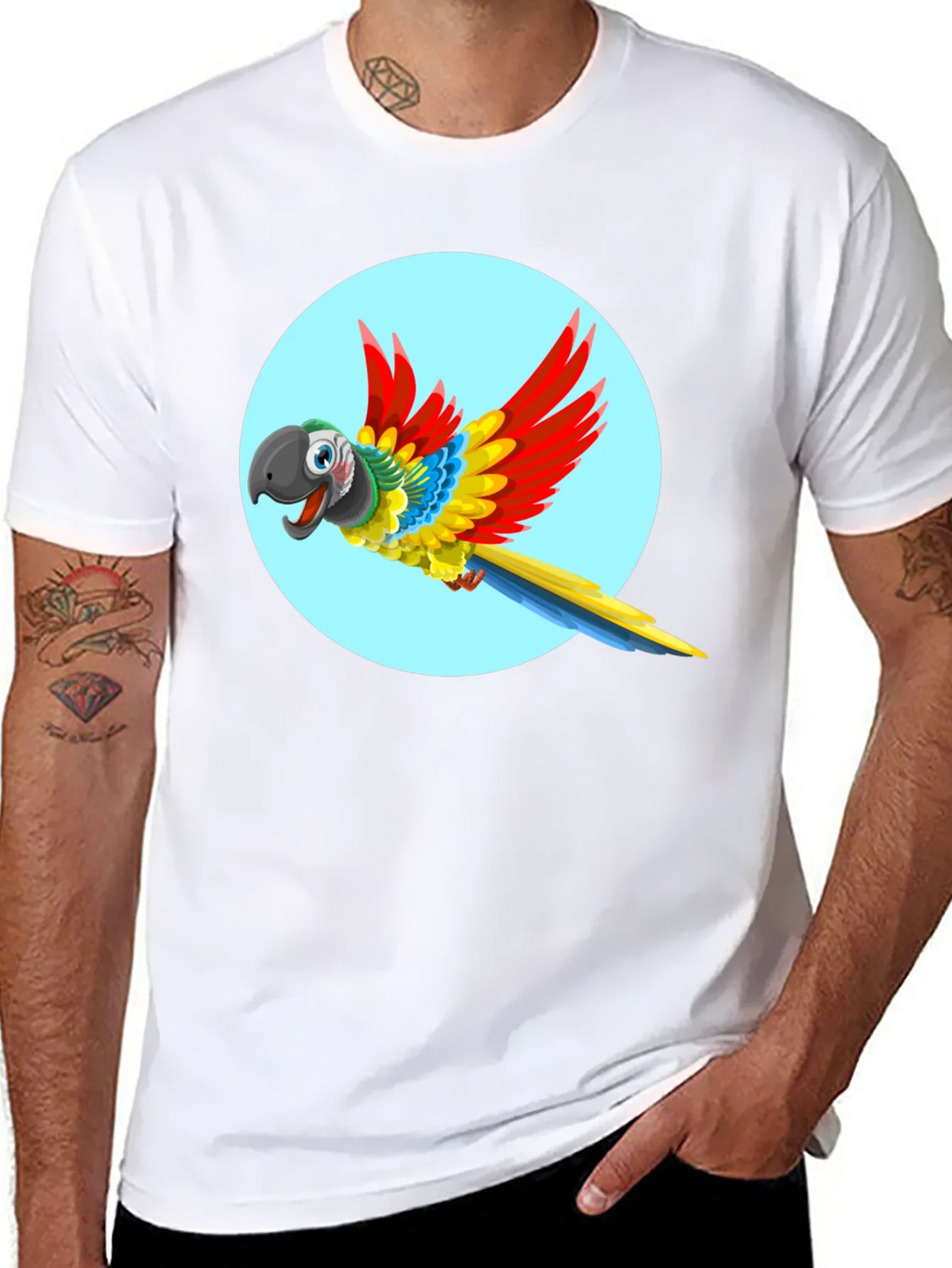 Parrot Graphic T-Shirt - Vivid Colors product image 7