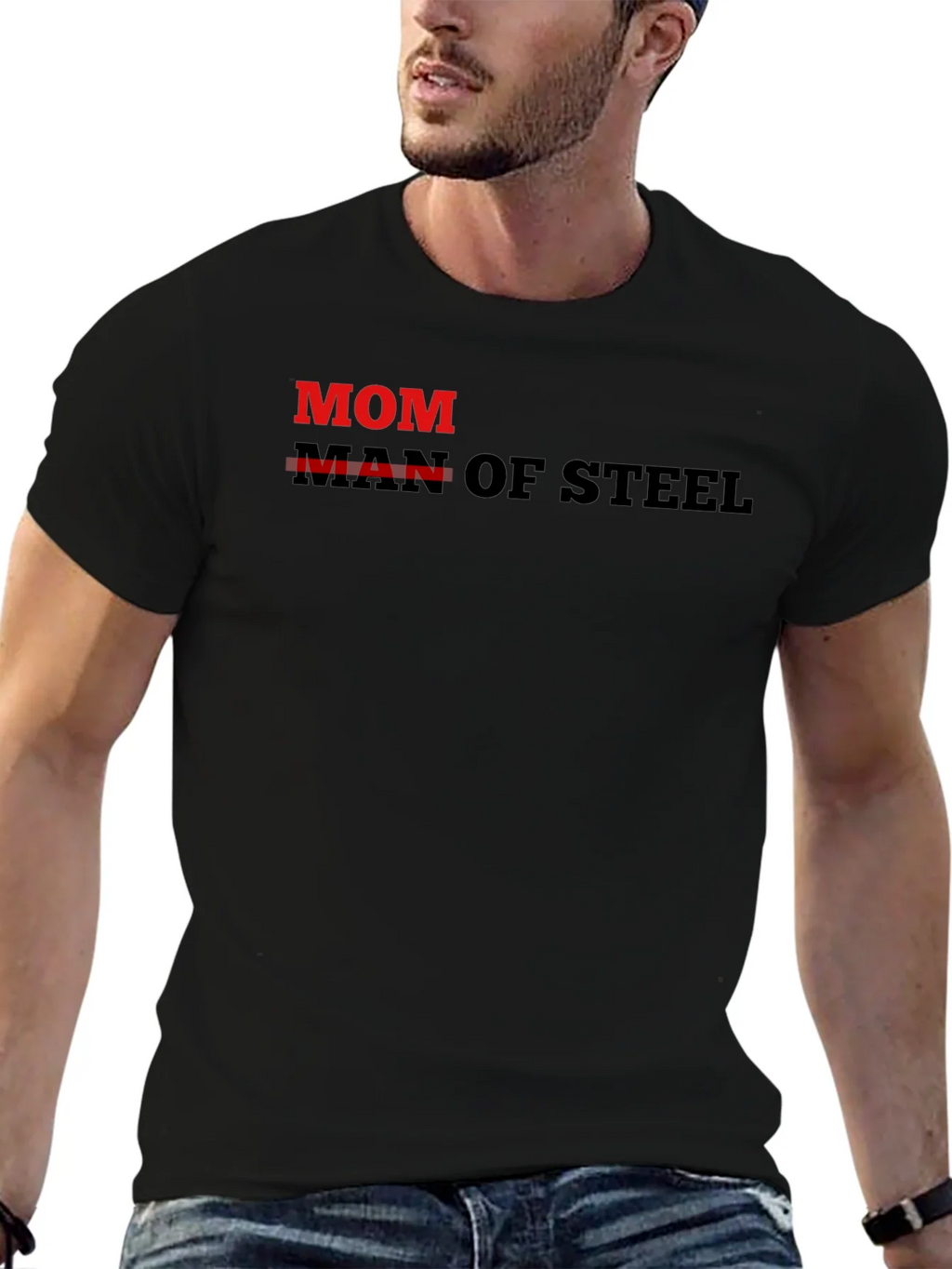 Mom of Steel Graphic T-Shirt product image 3