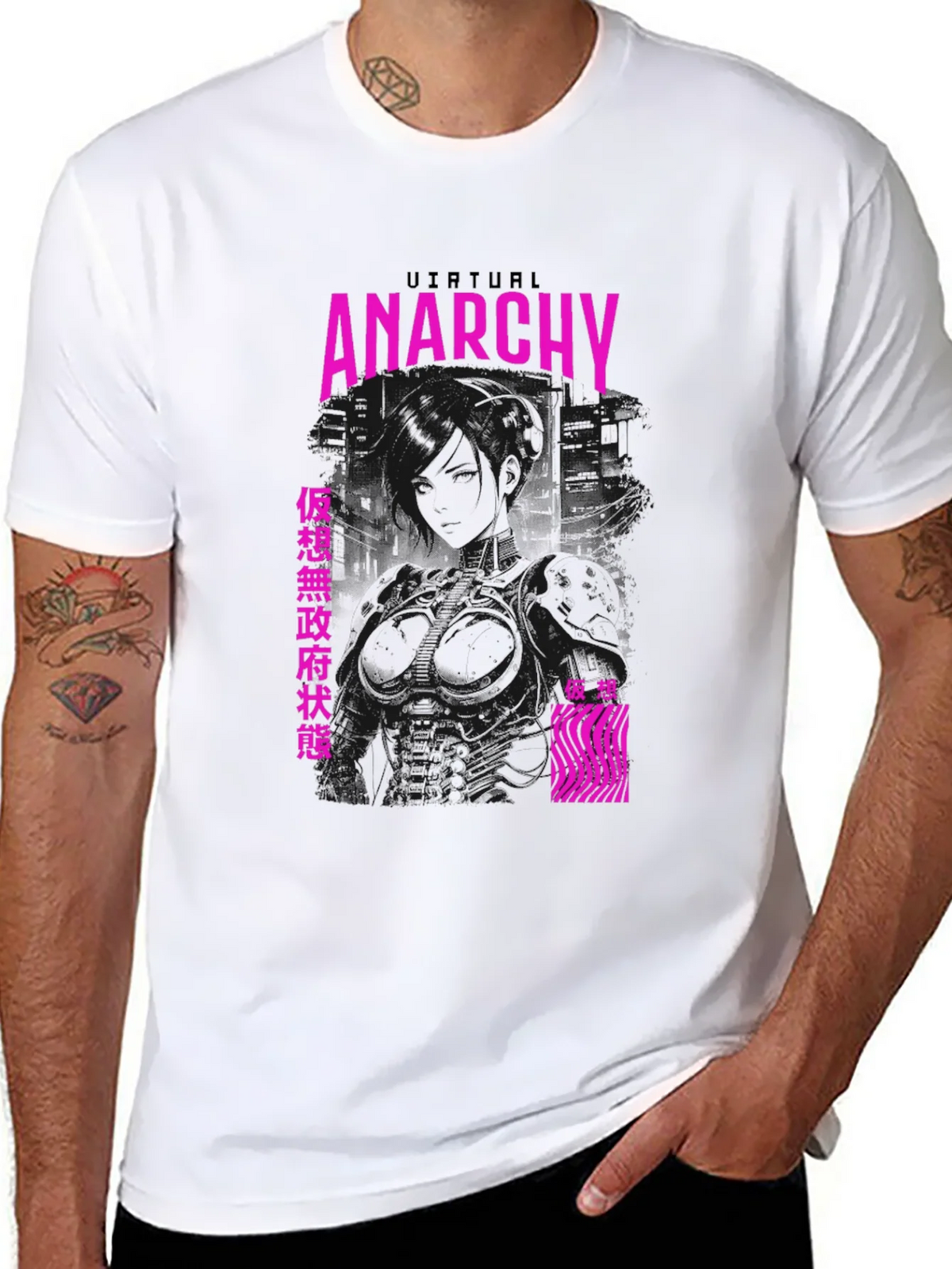 Virtual Anarchy Graphic Tee - Black product image 7