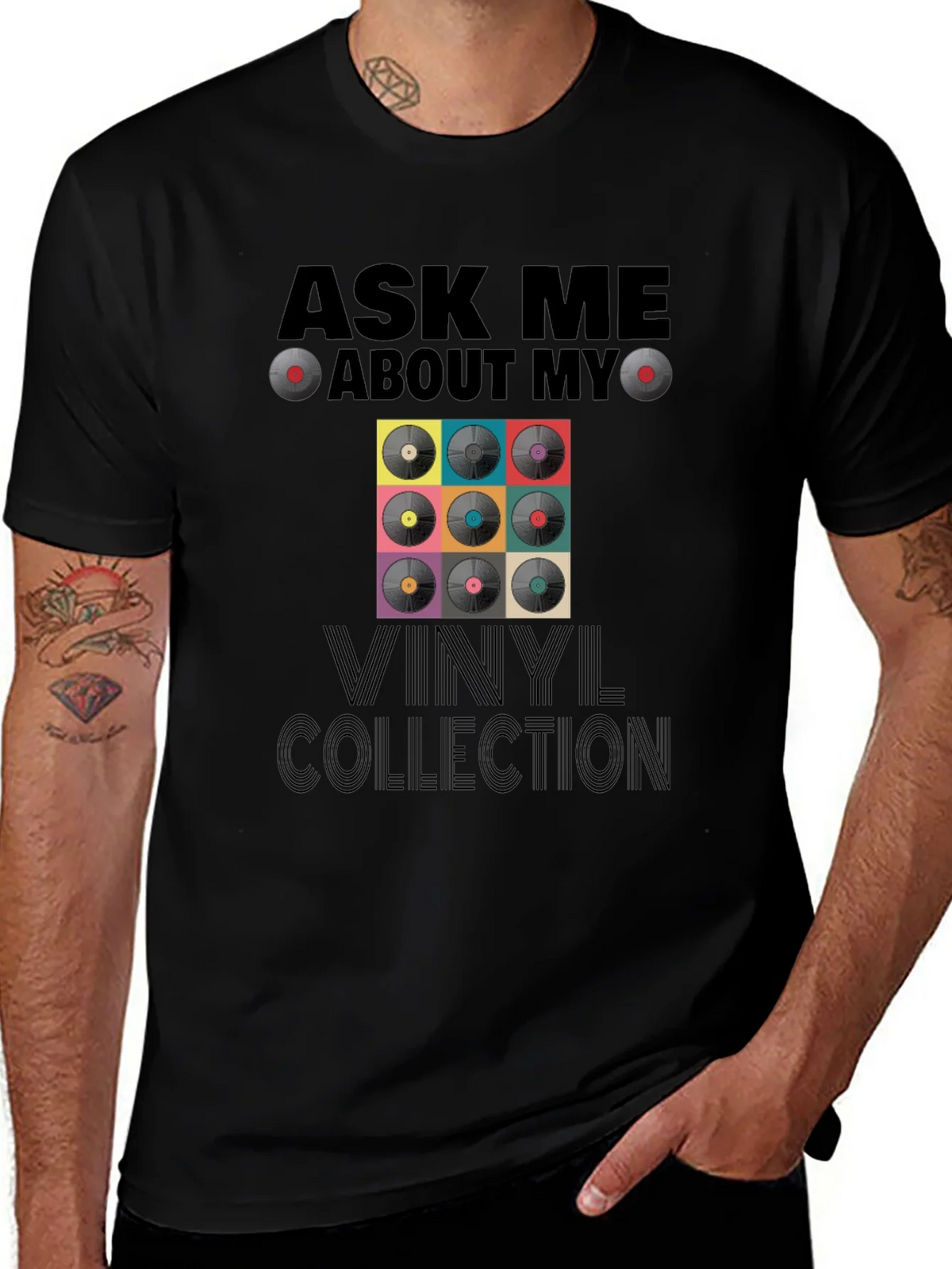 Ask Me About My Vinyl Collection T-Shirt product image 1