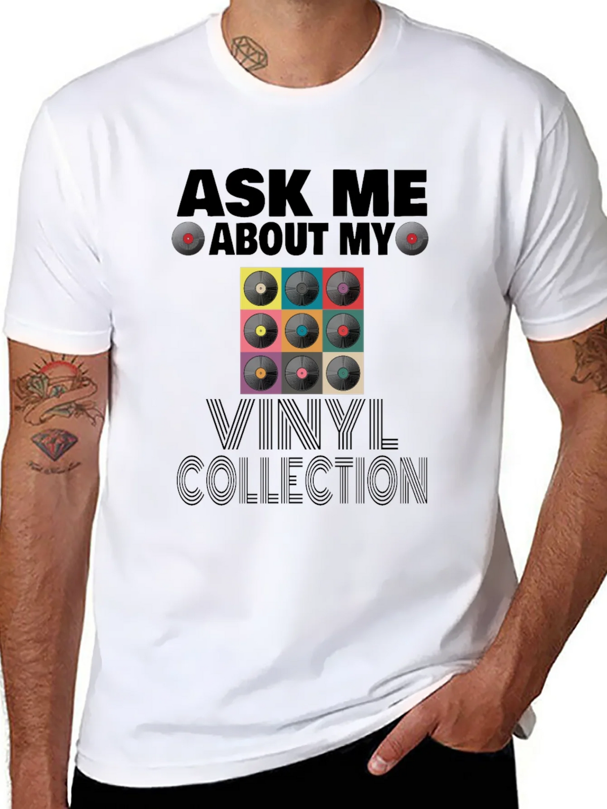 Ask Me About My Vinyl Collection T-Shirt product image 7