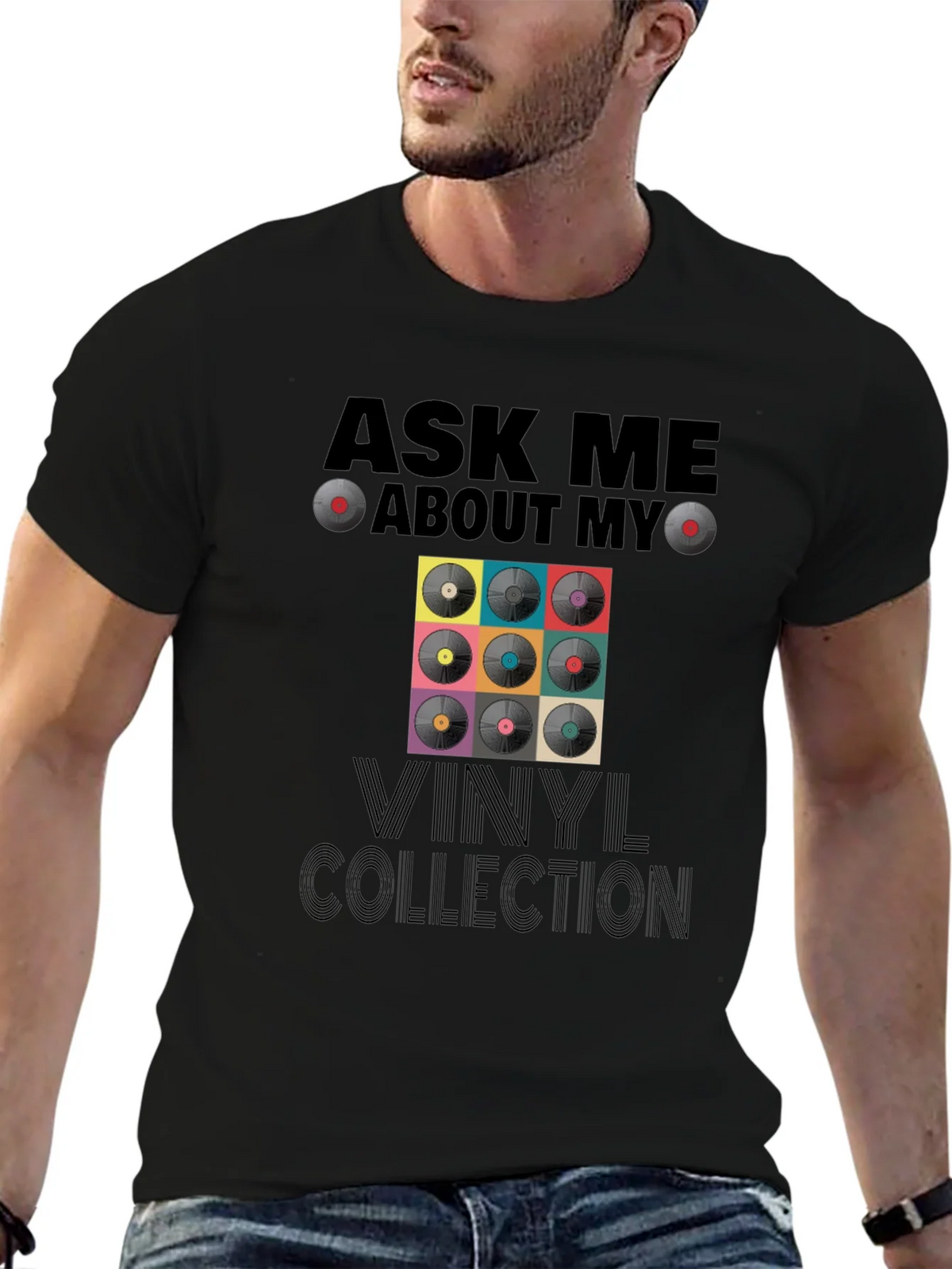 Ask Me About My Vinyl Collection T-Shirt product image 6