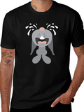 Crybaby Bunny Graphic Tee - Black Cotton T-Shirt product image 1