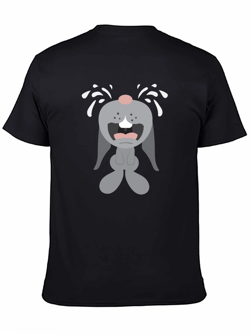 Crybaby Bunny Graphic Tee - Black Cotton T-Shirt product image 4