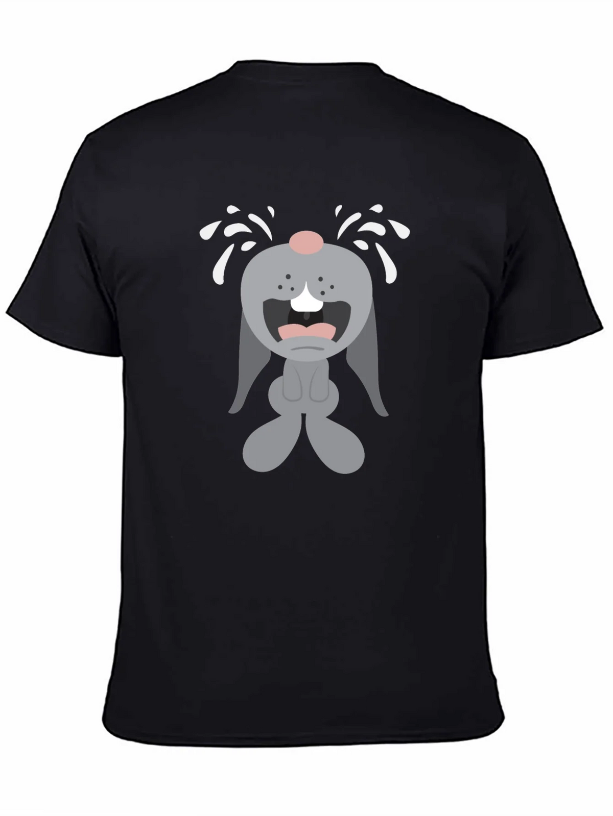 Crybaby Bunny Graphic Tee - Black Cotton T-Shirt product image 4