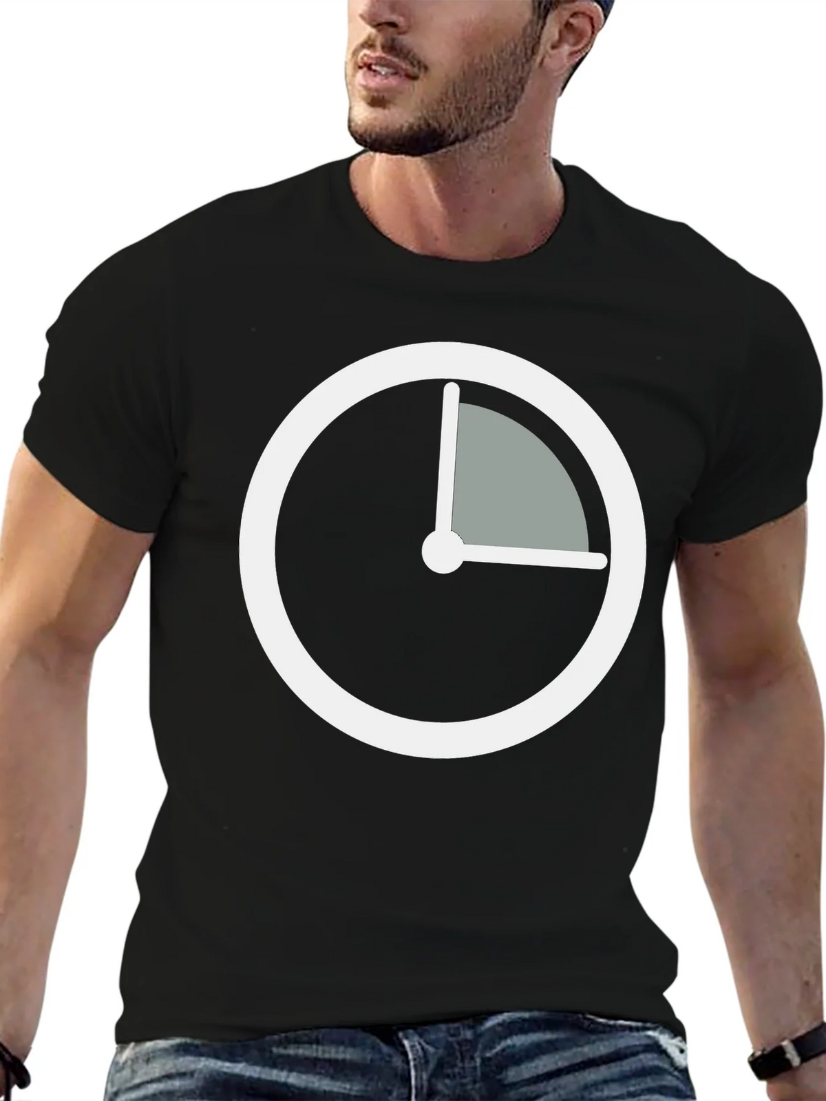 Modern Time Black T-Shirt product image 6