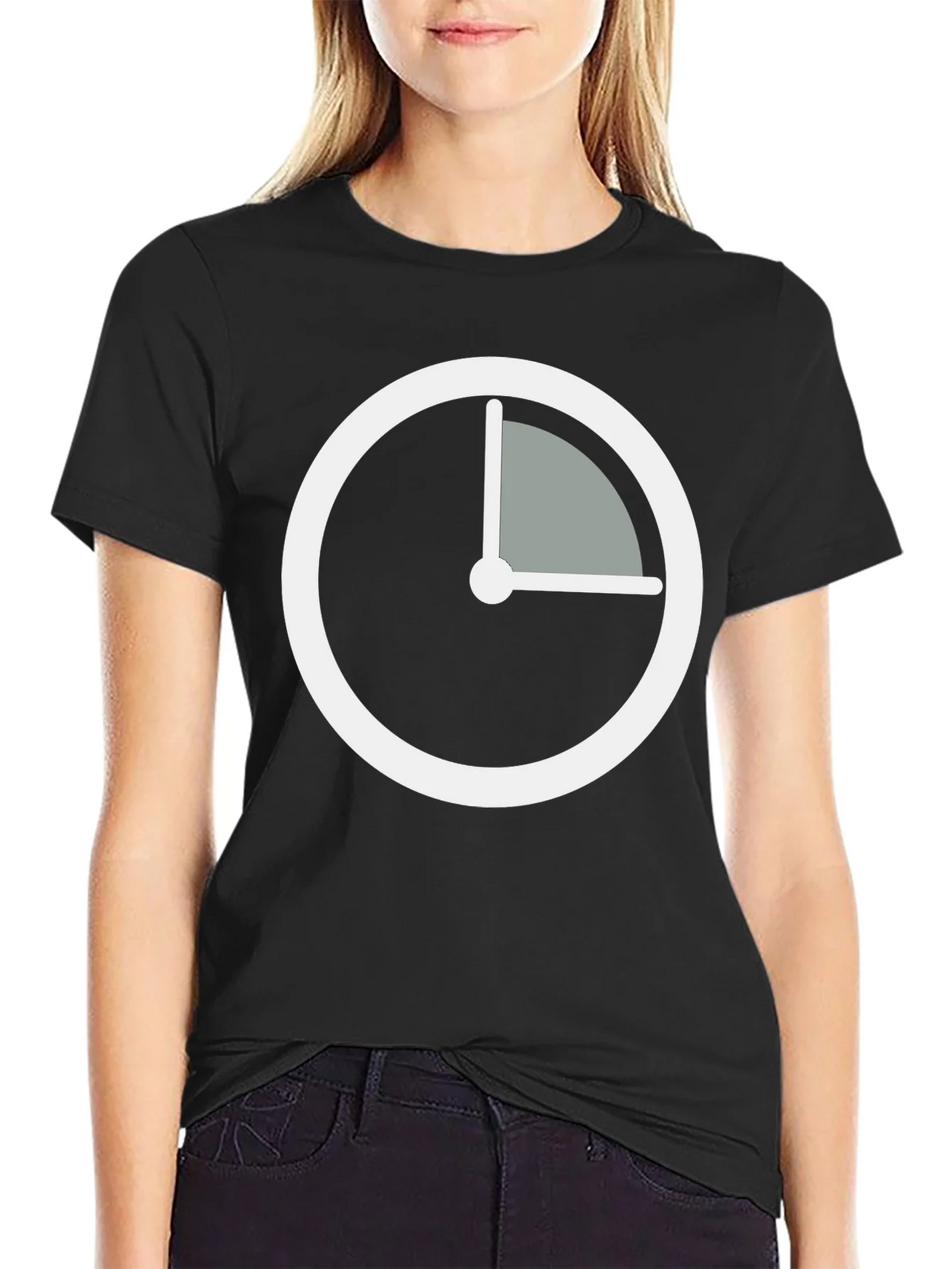 Modern Time Black T-Shirt product image 2