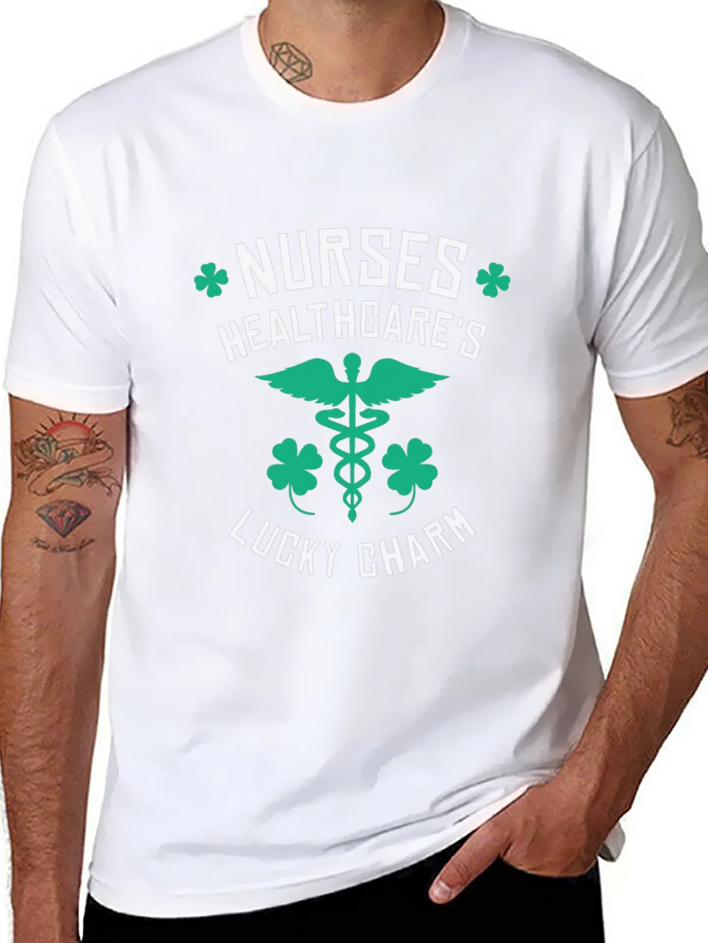 Nurses Healthcares Lucky Charm St. Patricks Day T-Shirt product image 6