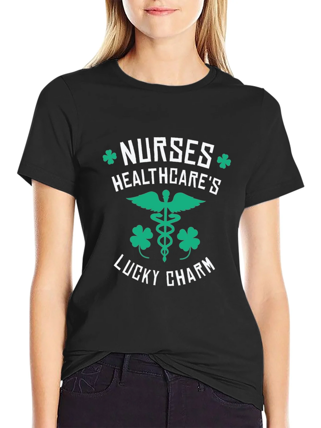 Nurses Healthcares Lucky Charm St. Patricks Day T-Shirt product image 2