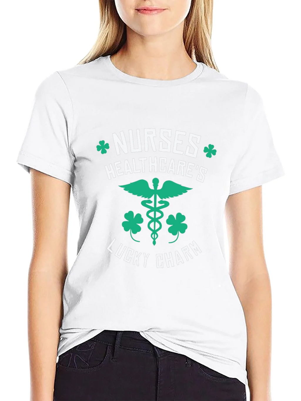 Nurses Healthcares Lucky Charm St. Patricks Day T-Shirt product image 7