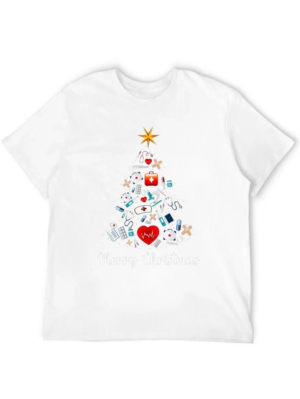 Merry Christmas Nurse T-Shirt product image 11