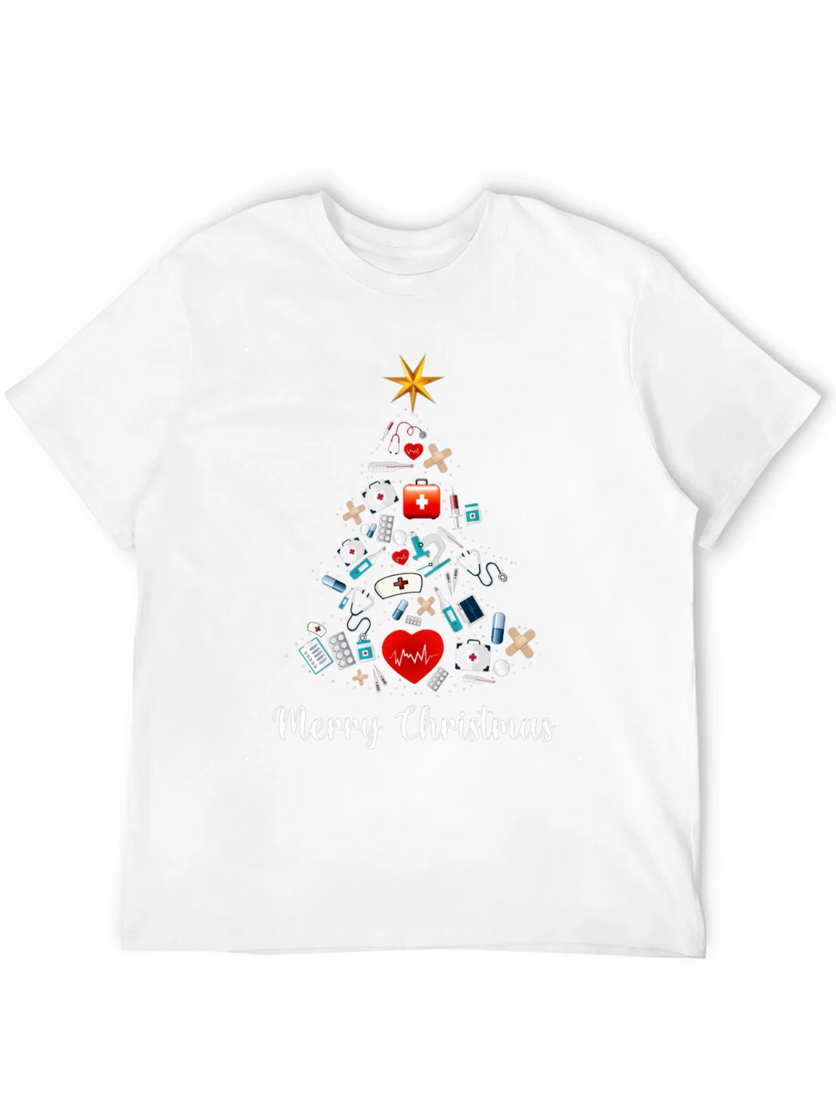 Merry Christmas Nurse T-Shirt product image 11
