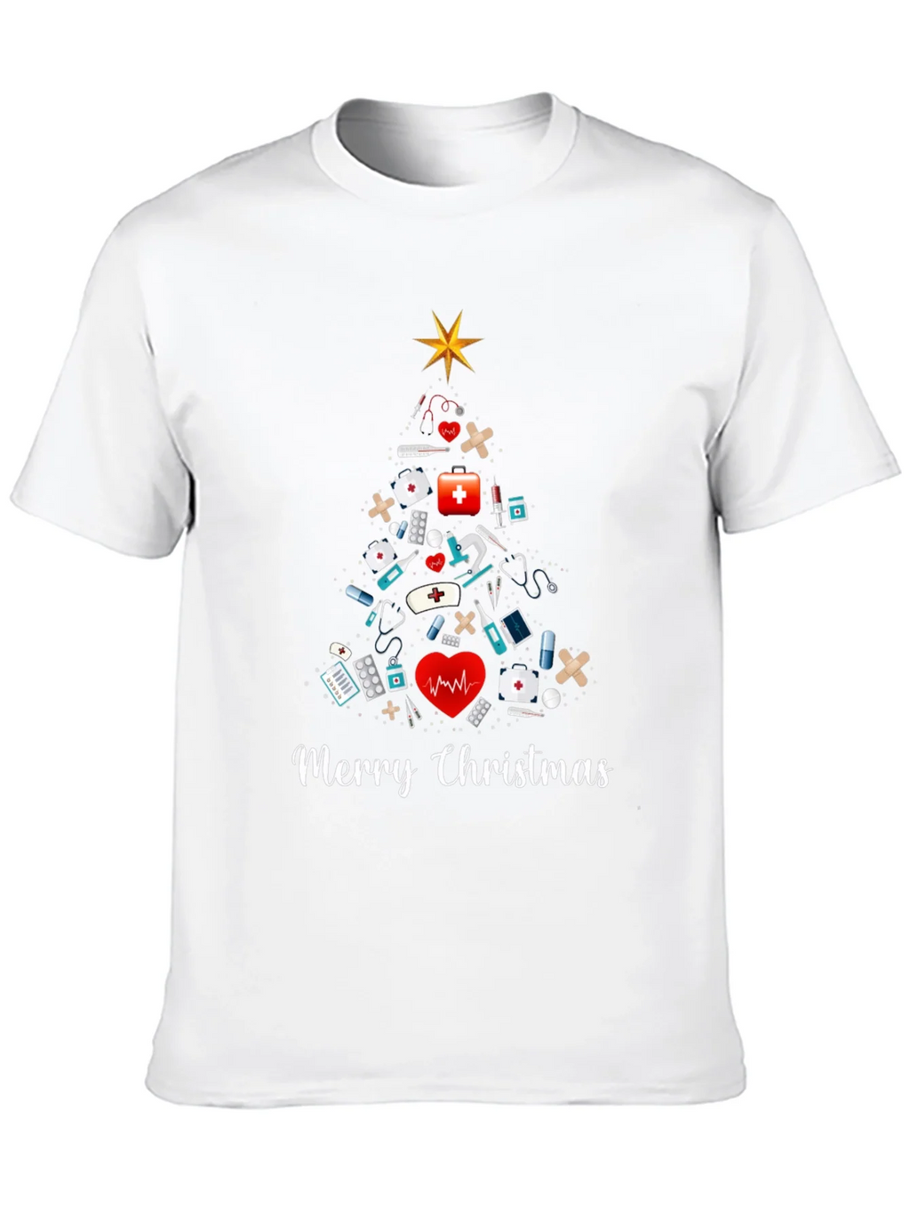 Merry Christmas Nurse T-Shirt product image 9