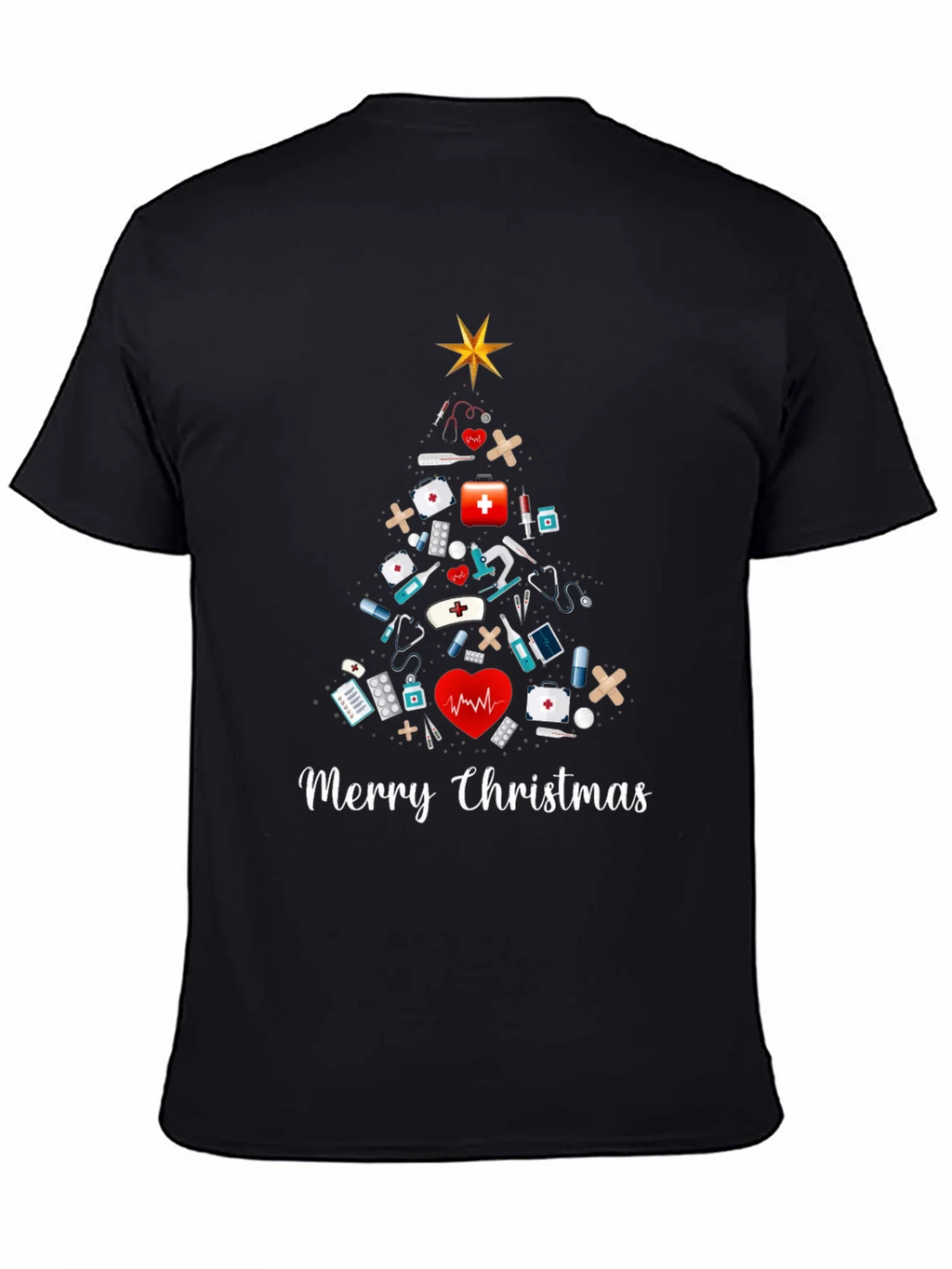 Merry Christmas Nurse T-Shirt product image 4
