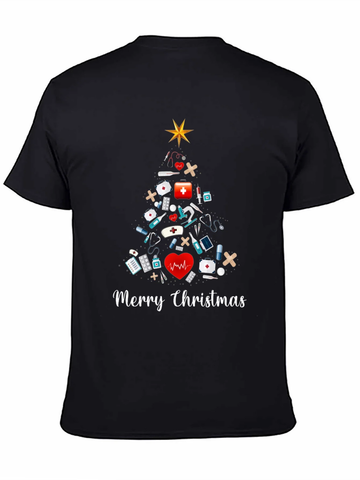 Merry Christmas Nurse T-Shirt product image 4