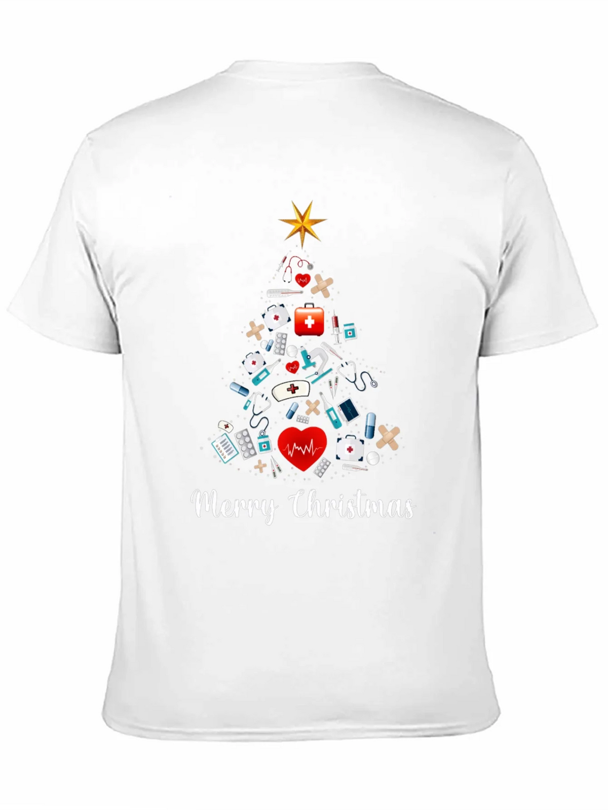 Merry Christmas Nurse T-Shirt product image 10