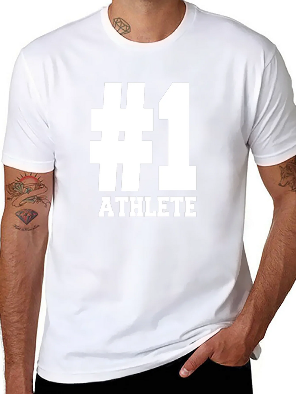 Number One Athlete Graphic Tee - Black product image 6