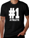 Number One Athlete Graphic Tee - Black product image 1