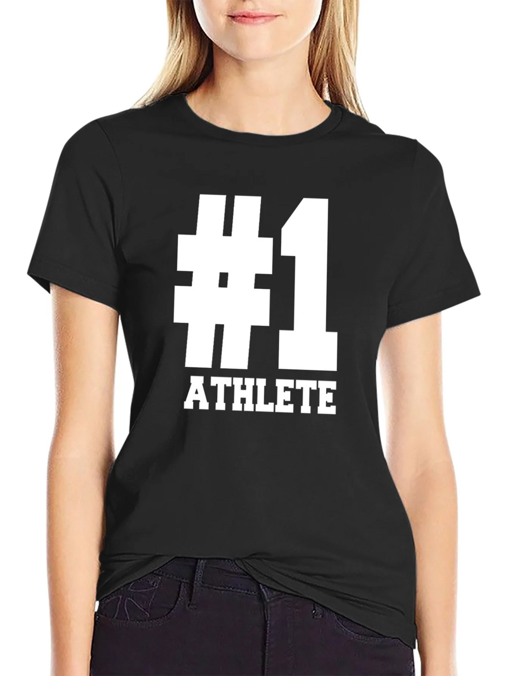 Number One Athlete Graphic Tee - Black product image 2