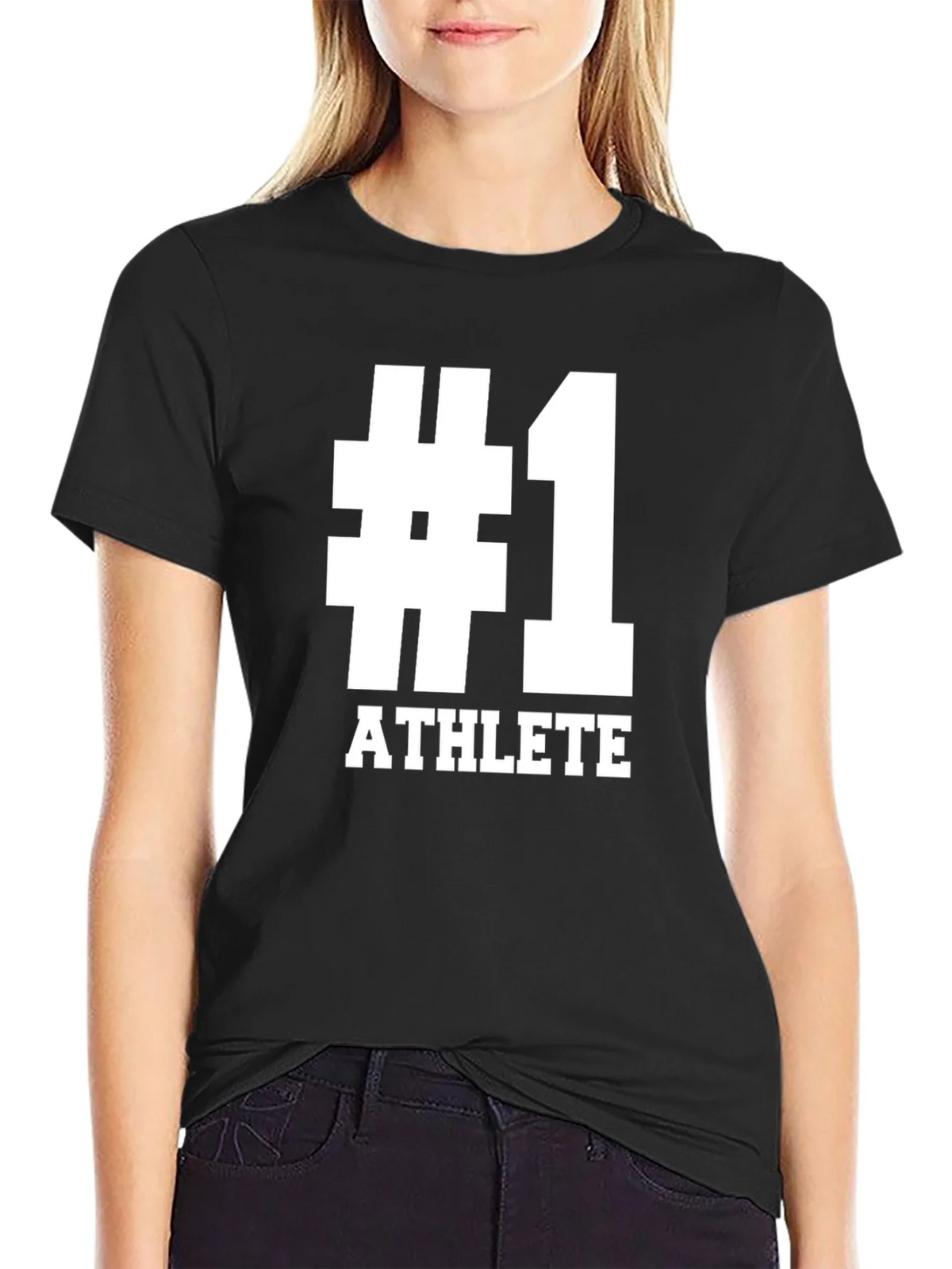 Number One Athlete Graphic Tee - Black product image 2