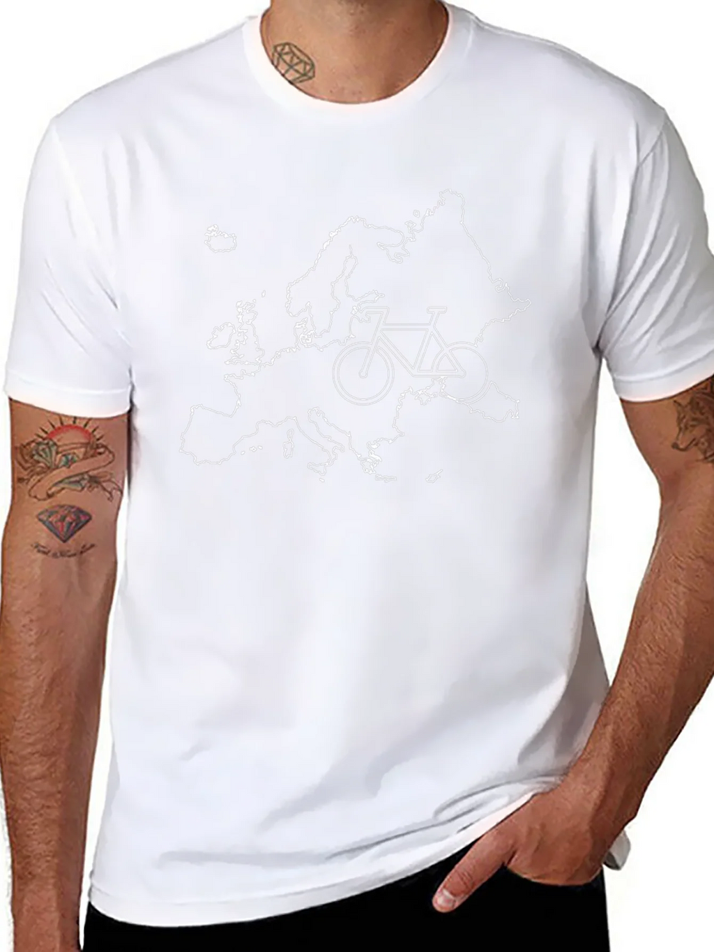 Europe Bike Tour T-Shirt - Black product image 6