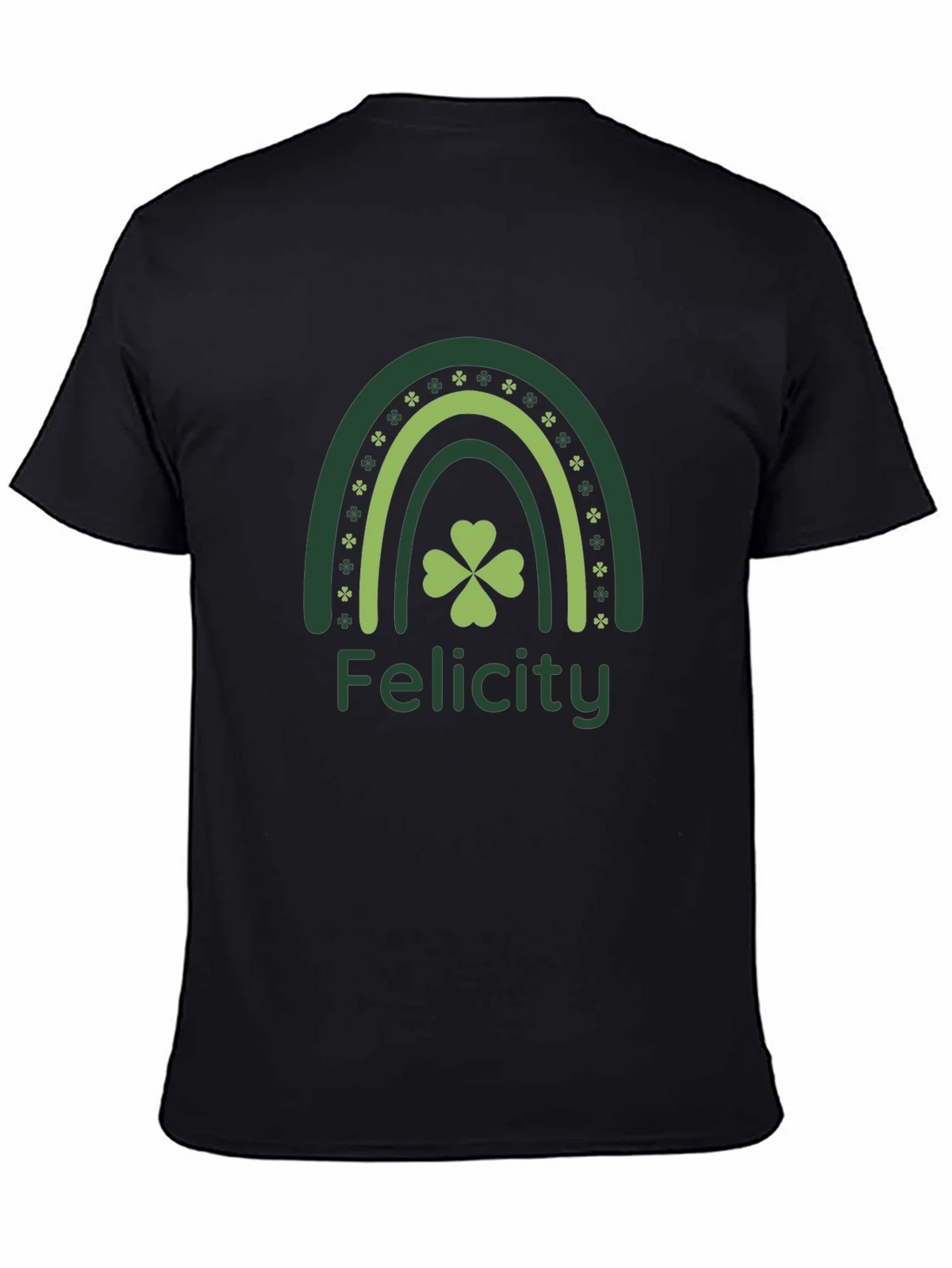 Felicity St. Patricks Day Rainbow Clover T-Shirt product image 4