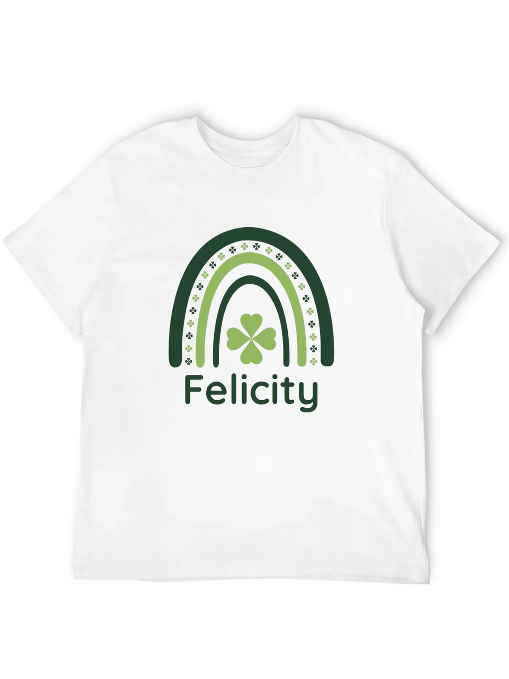 Felicity St. Patricks Day Rainbow Clover T-Shirt product image 11