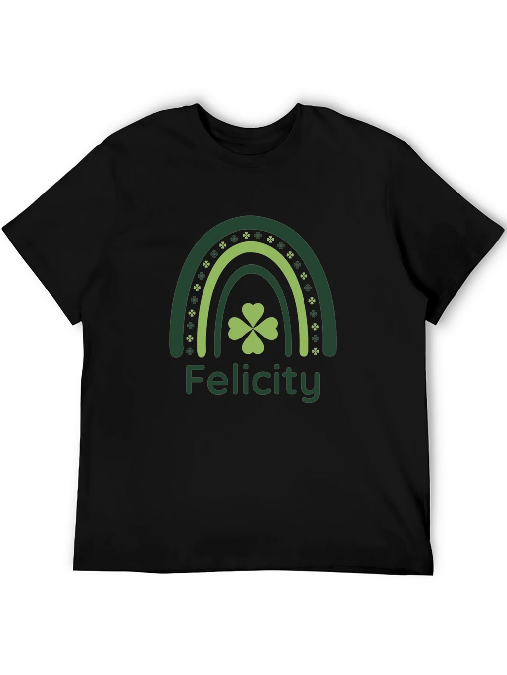 Felicity St. Patricks Day Rainbow Clover T-Shirt product image 5