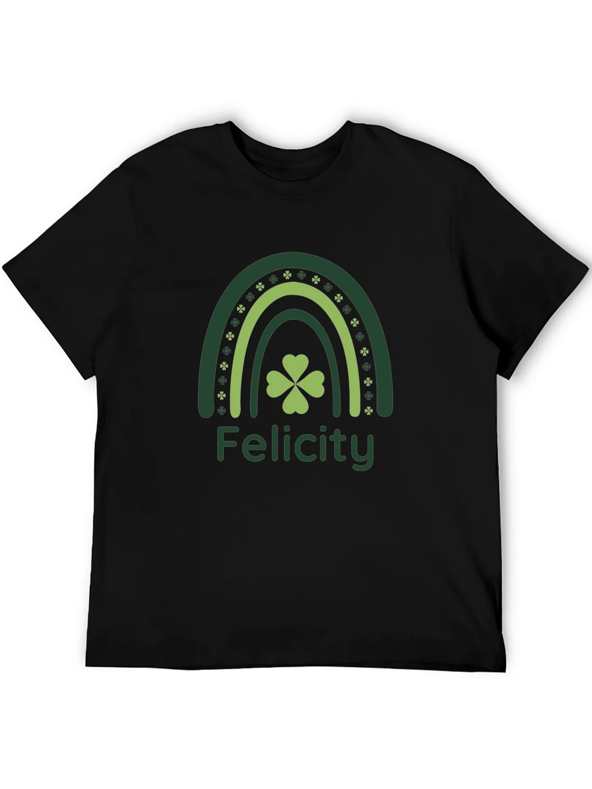 Felicity St. Patricks Day Rainbow Clover T-Shirt product image 5