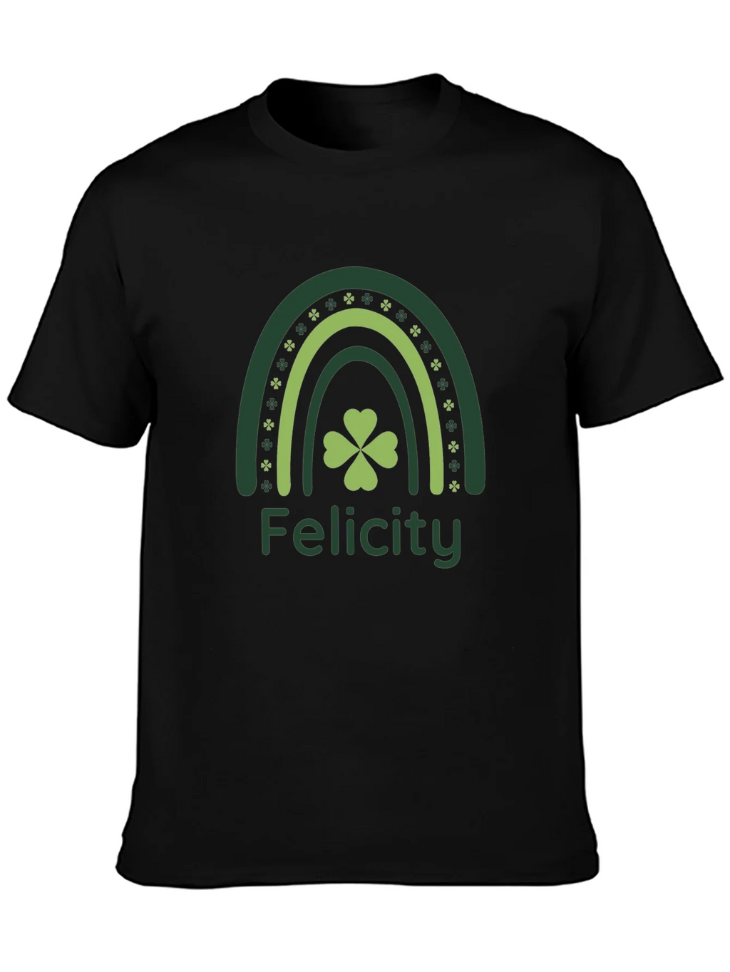Felicity St. Patricks Day Rainbow Clover T-Shirt product image 3
