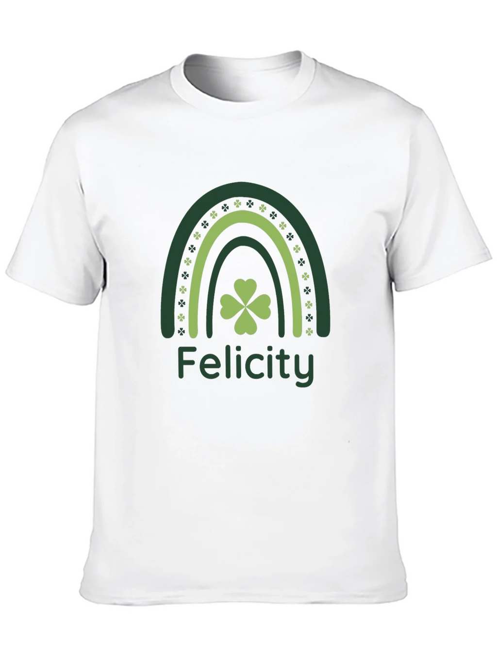 Felicity St. Patricks Day Rainbow Clover T-Shirt product image 9