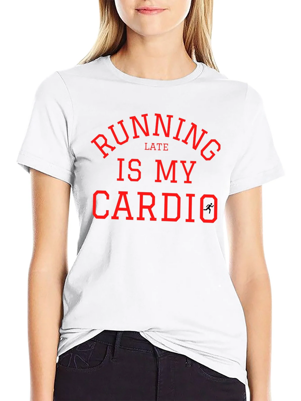 Running Late is My Cardio - Funny Workout T-Shirt product image 6